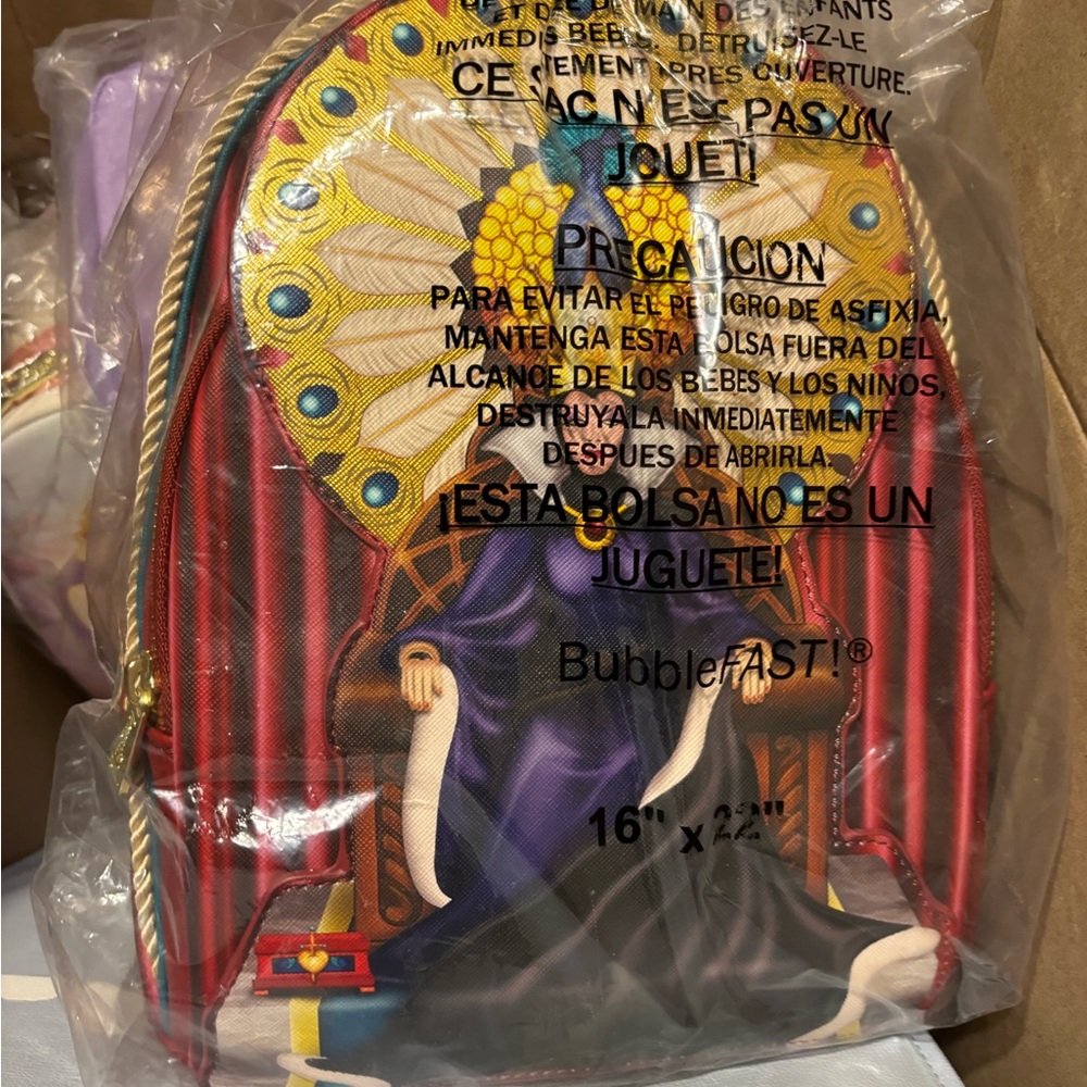 Loungefly Disney Snow White Evil Queen Throne Womens Double Strap Shoulder Bag